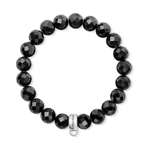 Thomas Sabo Obsidian Beads Charm Bracelet X0190-023-11-L17,5