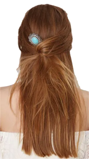 Turquoise Concho Hairpin