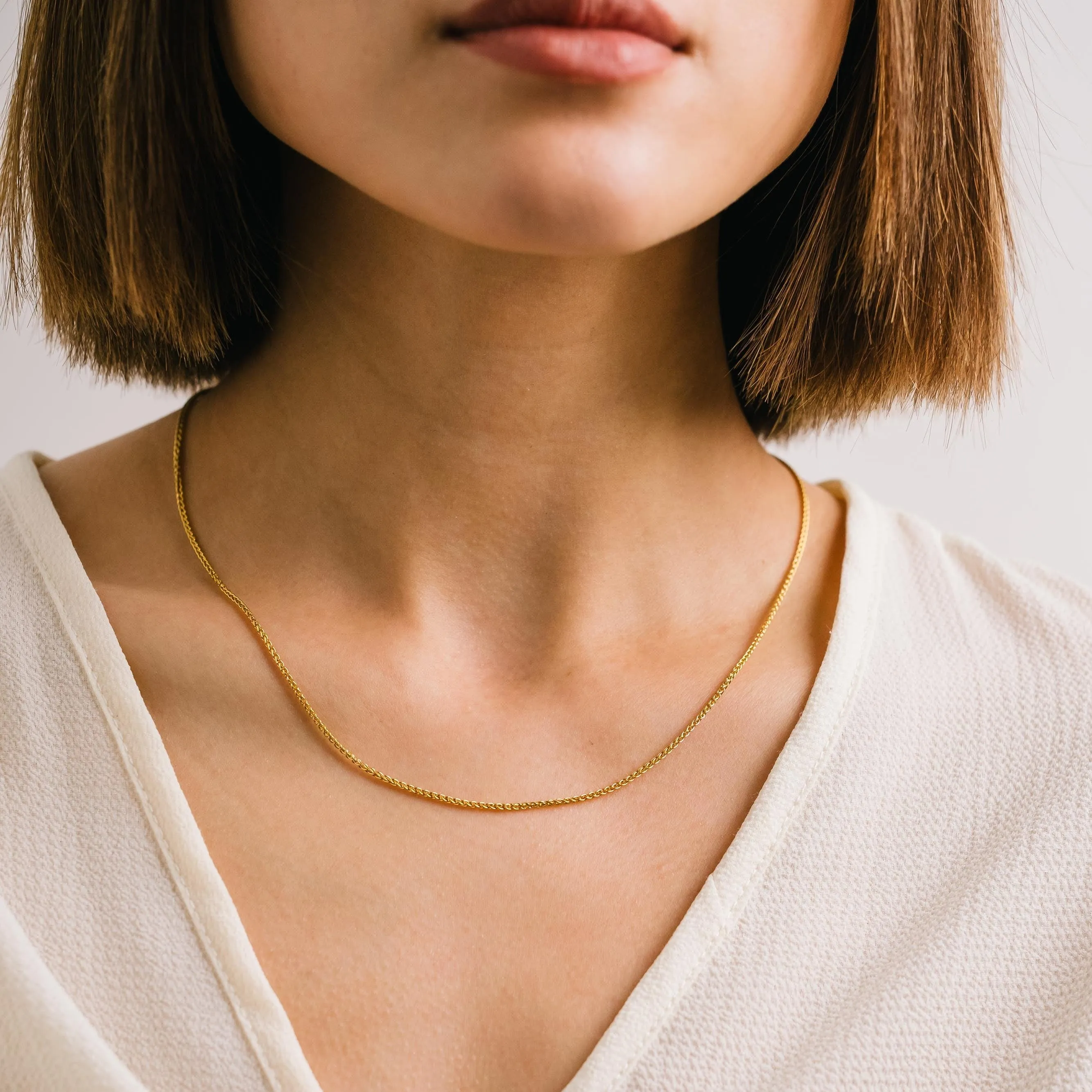 Wheat Chain Gold-Filled Necklace