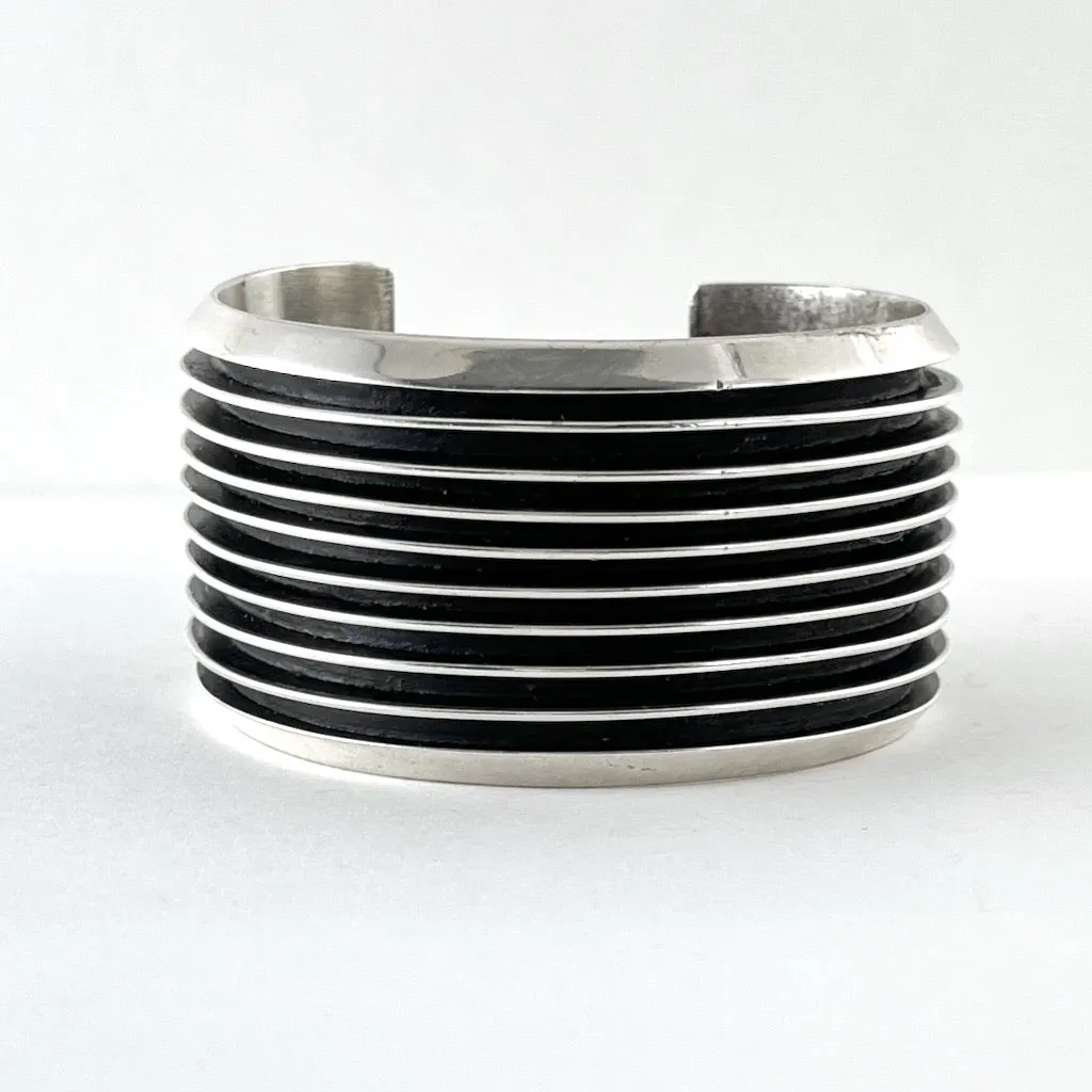 Wide Sterling Cuff<br>By Tom Hawk