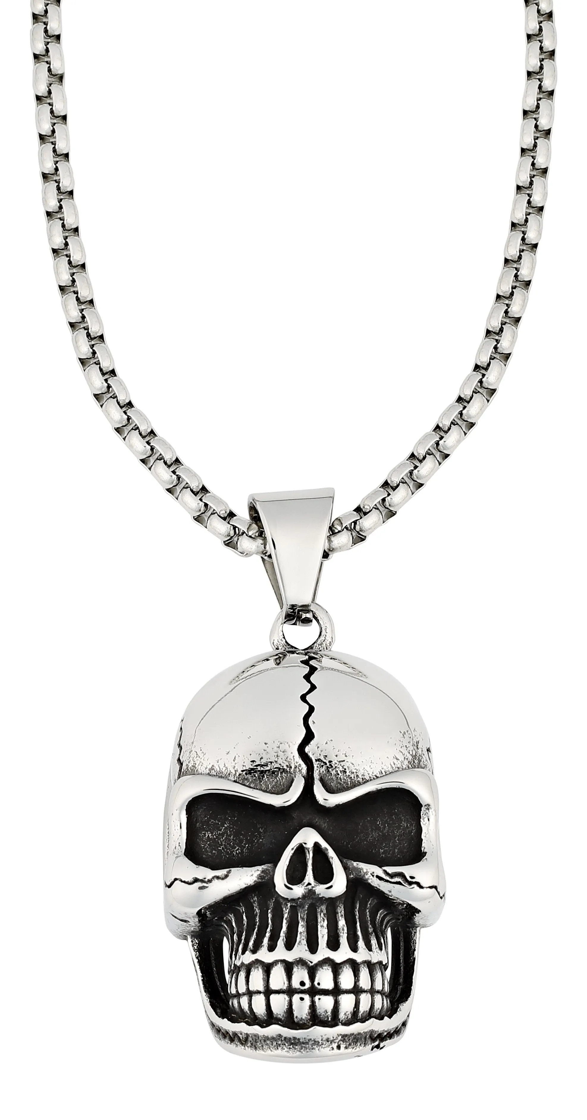 ZIPPO SKULL PENDANT NECKLACE